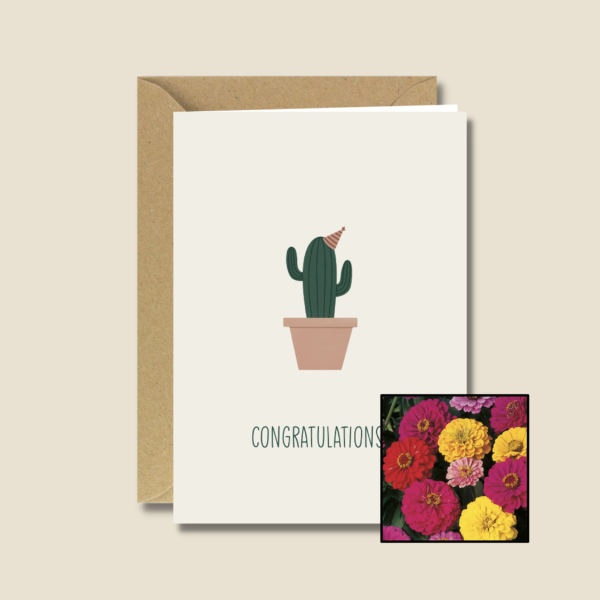 Gefeliciteerd Cactus | Bloemenzaad