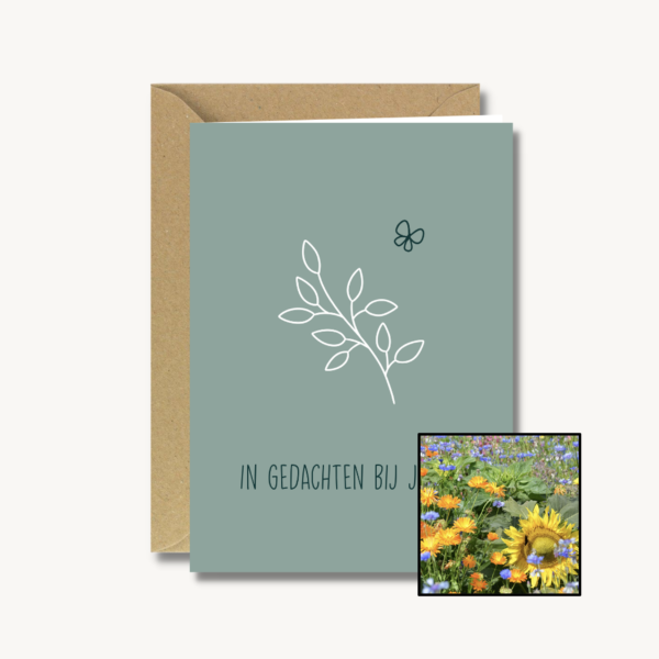 In gedachten bij jullie | Bloemenzaad