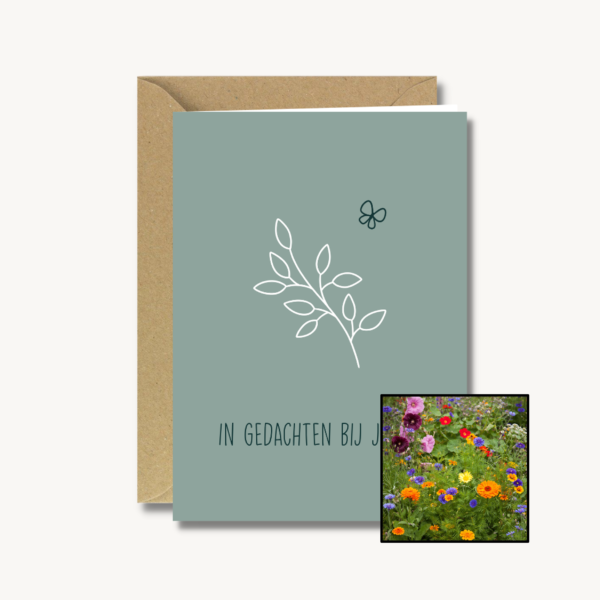 In gedachten bij jullie | Bloemenzaad