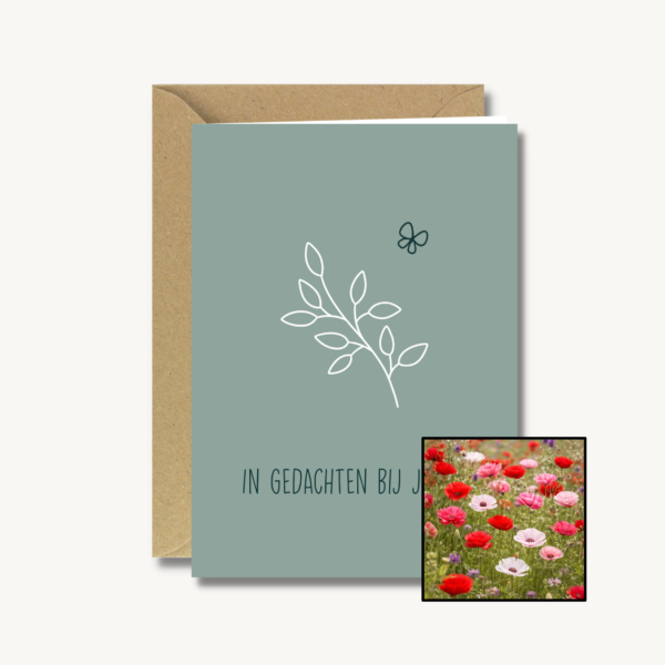 In gedachten bij jullie | Bloemenzaad