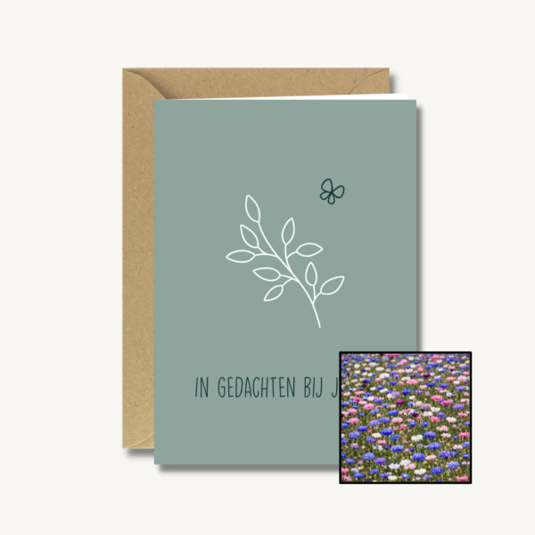 In gedachten bij jullie | Bloemenzaad