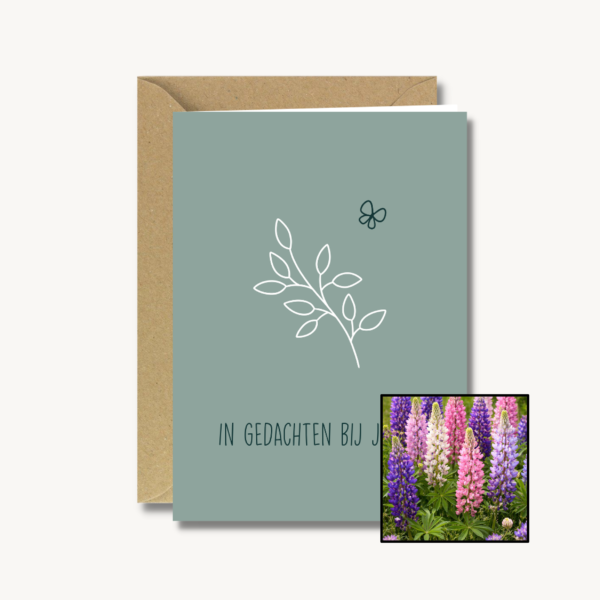 In gedachten bij jullie | Bloemenzaad