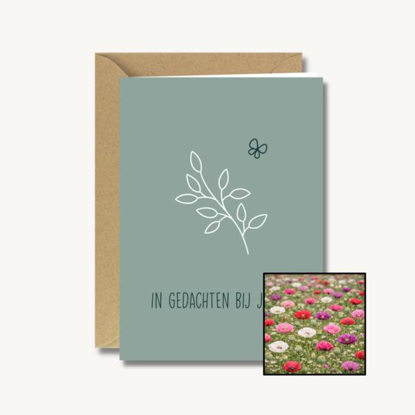 In gedachten bij jullie | Bloemenzaad