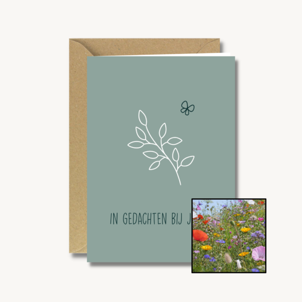 In gedachten bij jullie | Bloemenzaad