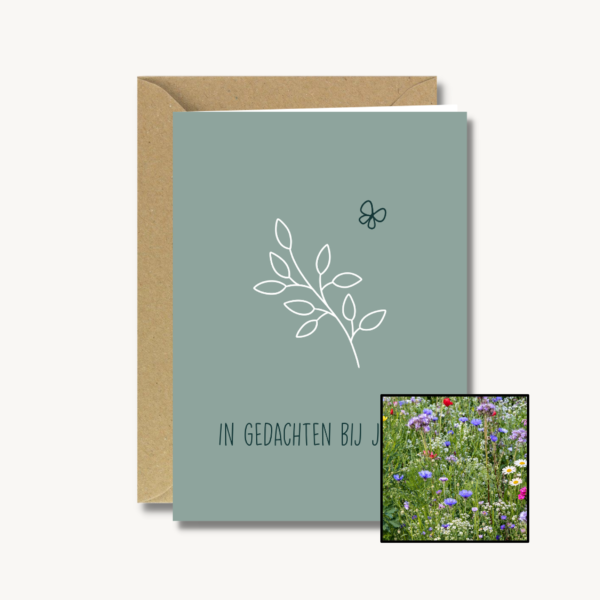 In gedachten bij jullie | Bloemenzaad