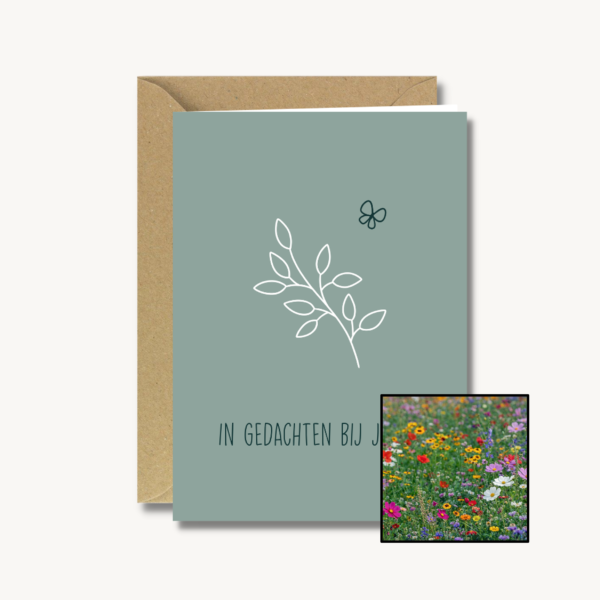 In gedachten bij jullie | Bloemenzaad