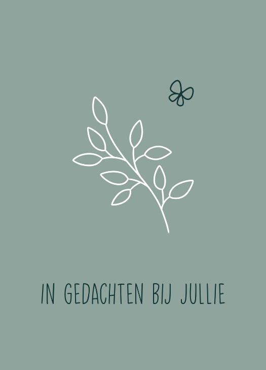 In gedachten bij jullie | Bloemenzaad