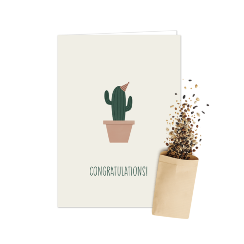 Gefeliciteerd Cactus | Bloemenzaad