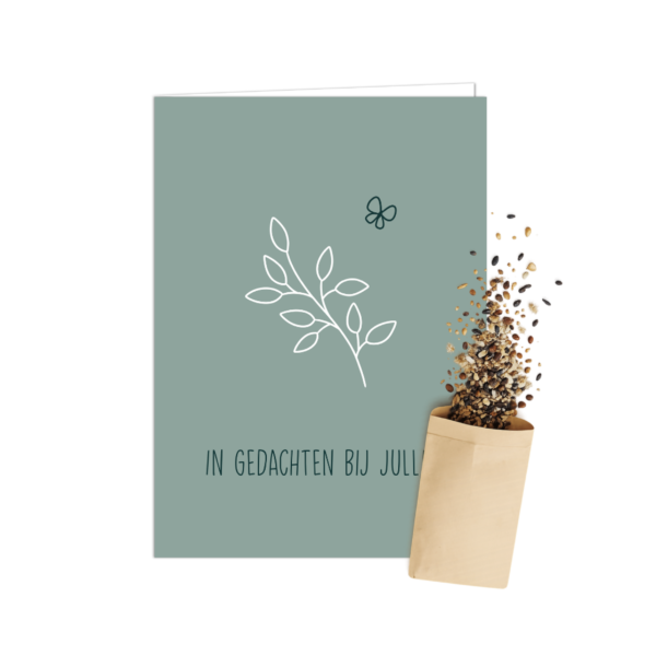 In gedachten bij jullie | Bloemenzaad