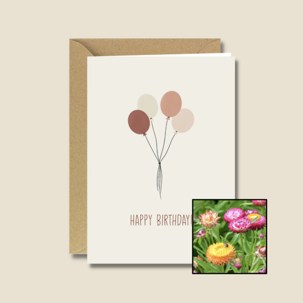 Verjaardagsballoon | Bloemenzaad