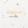 Dankjewel wenskaart met bloemenzaad – kaart ontwerp