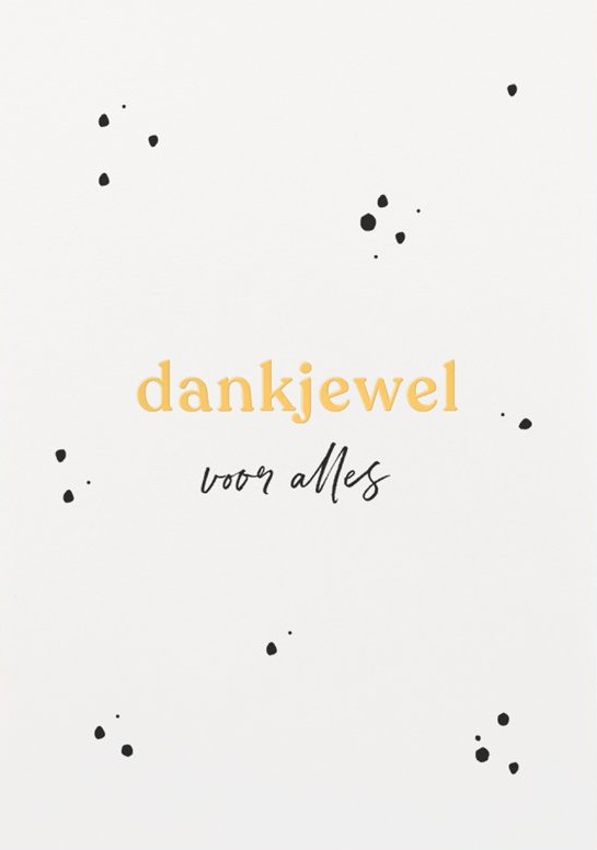 Dankjewel wenskaart met bloemenzaad – kaart ontwerp
