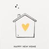 Happy New Home wenskaart met bloemenzaad – kaart ontwerp
