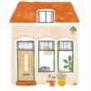 Huisje wenskaart met bloemenzaad – kaart ontwerp