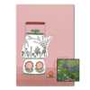 Theepot wenskaart met bloemenzaad met weidebloemenmix