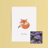 Hello Baby wenskaart met bloemenzaad met bijenvoer